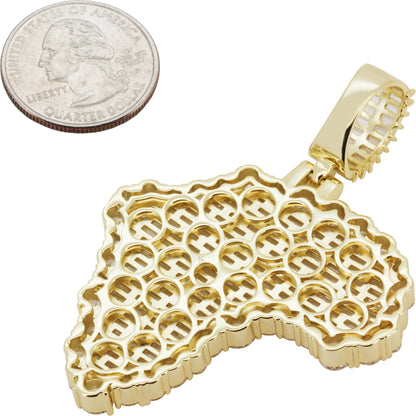 Africa Map Pendant