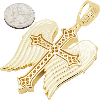 Cross Angel Wing Pendant