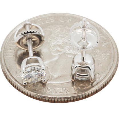 5mm 1ctw Moissanite Solitaire Studs
