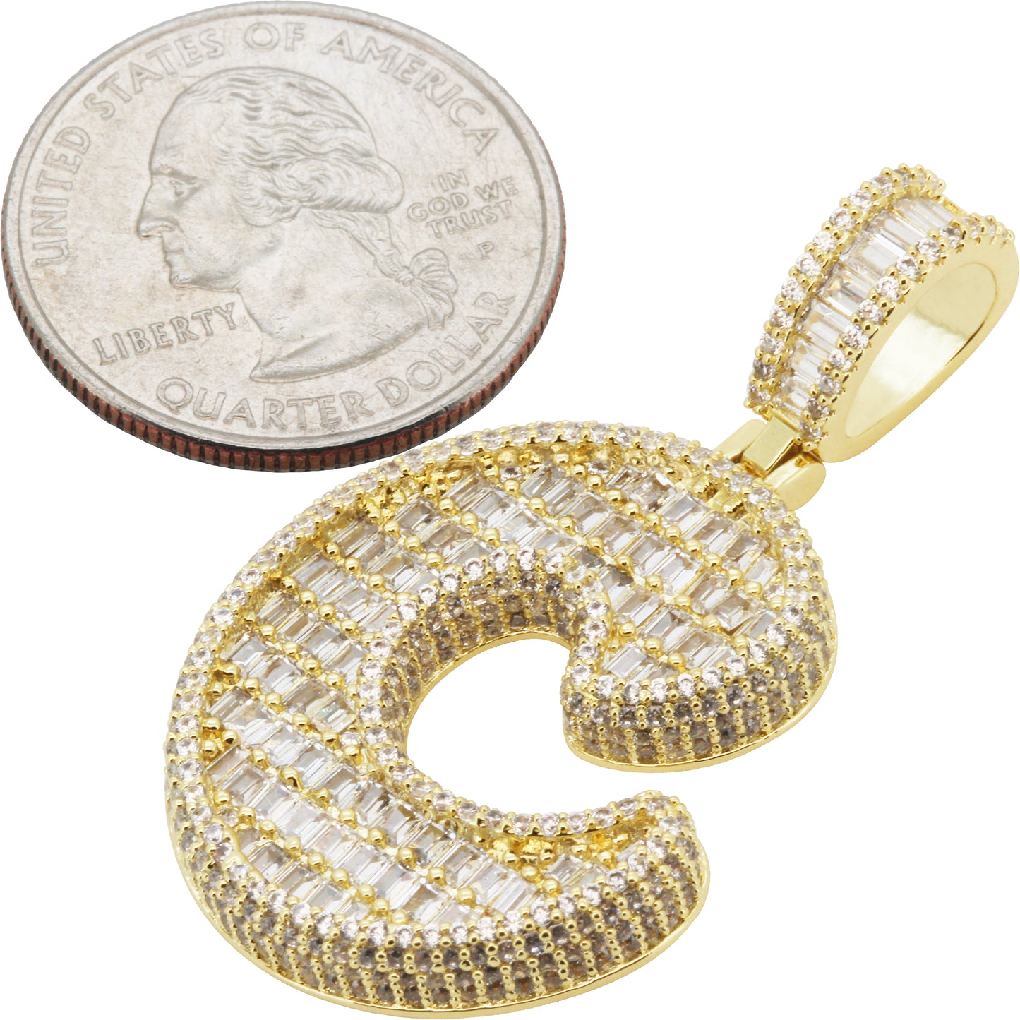 Bubble Letter C Pendant