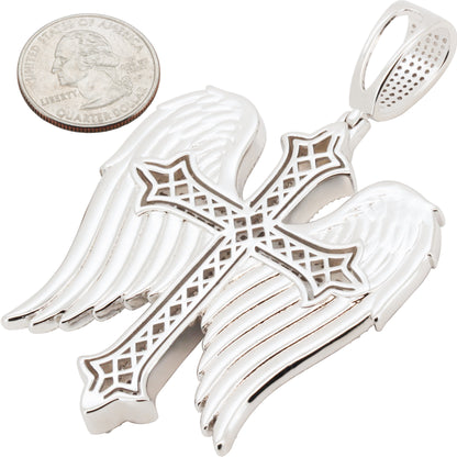 Cross Angel Wing Pendant