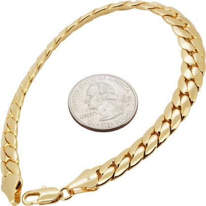9mm Miami Cuban Link Bracelet 9"