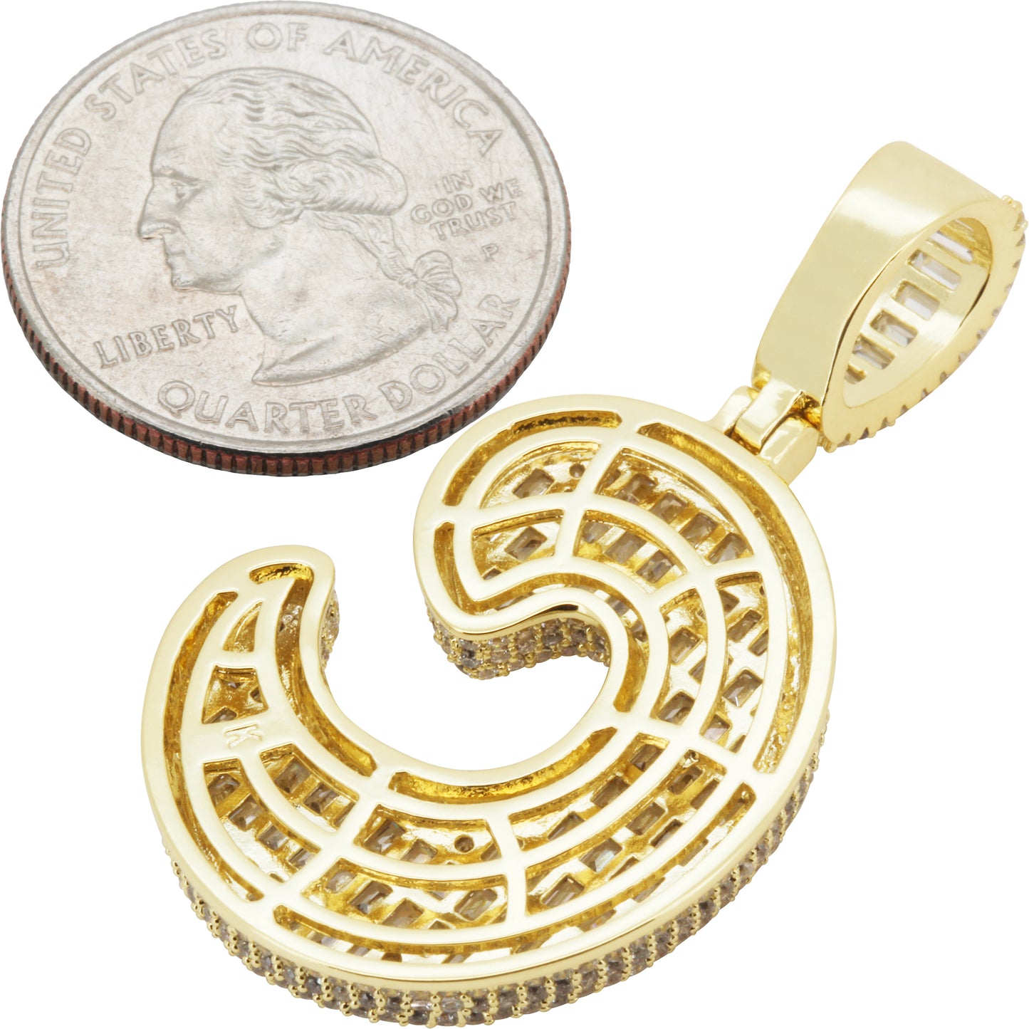 Bubble Letter C Pendant