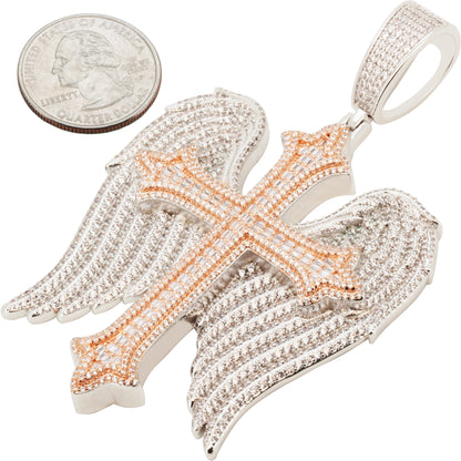 Cross Angel Wing Pendant
