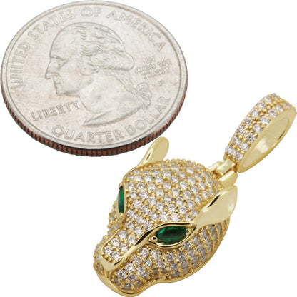 Moissanite Panther Pendant