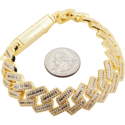 18mm Cuban Link Bracelet 8.5"