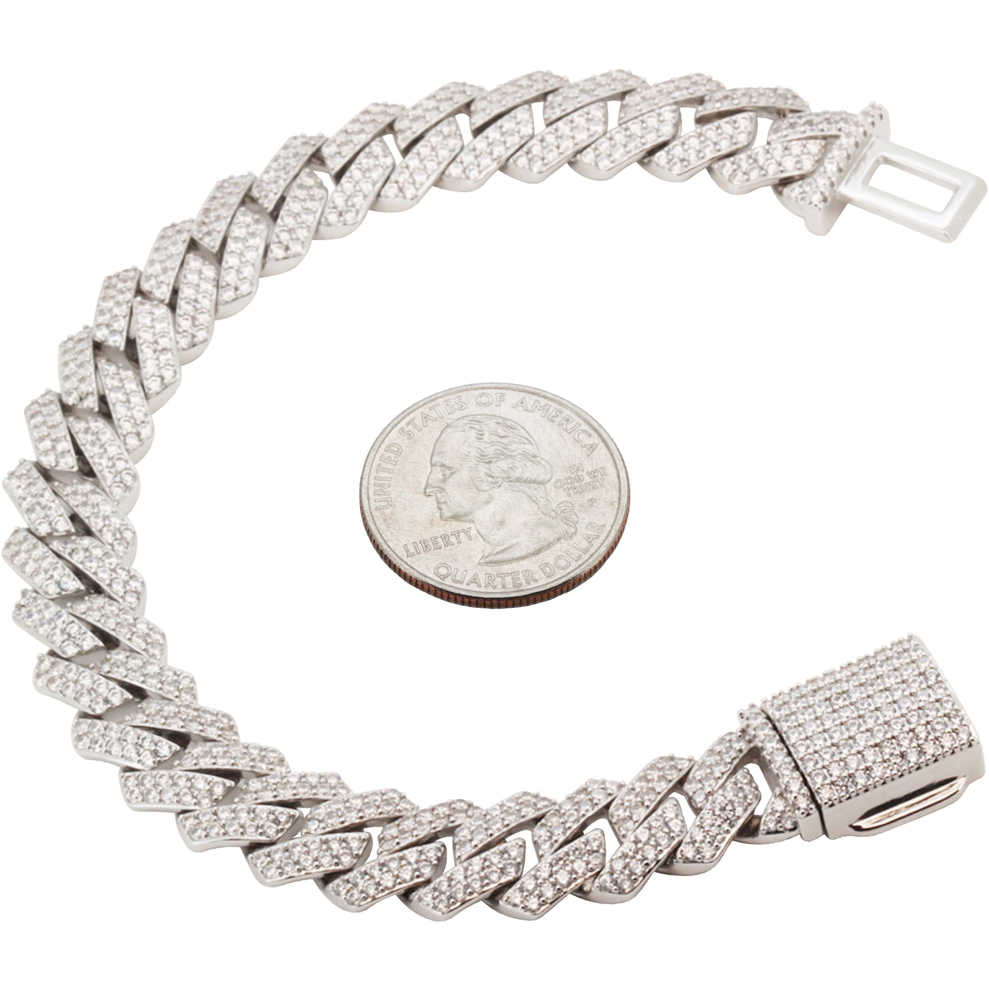 12mm Cuban Link Bracelet 8"