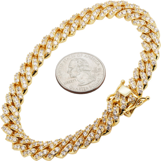 8mm Cuban Link Bracelet 8"