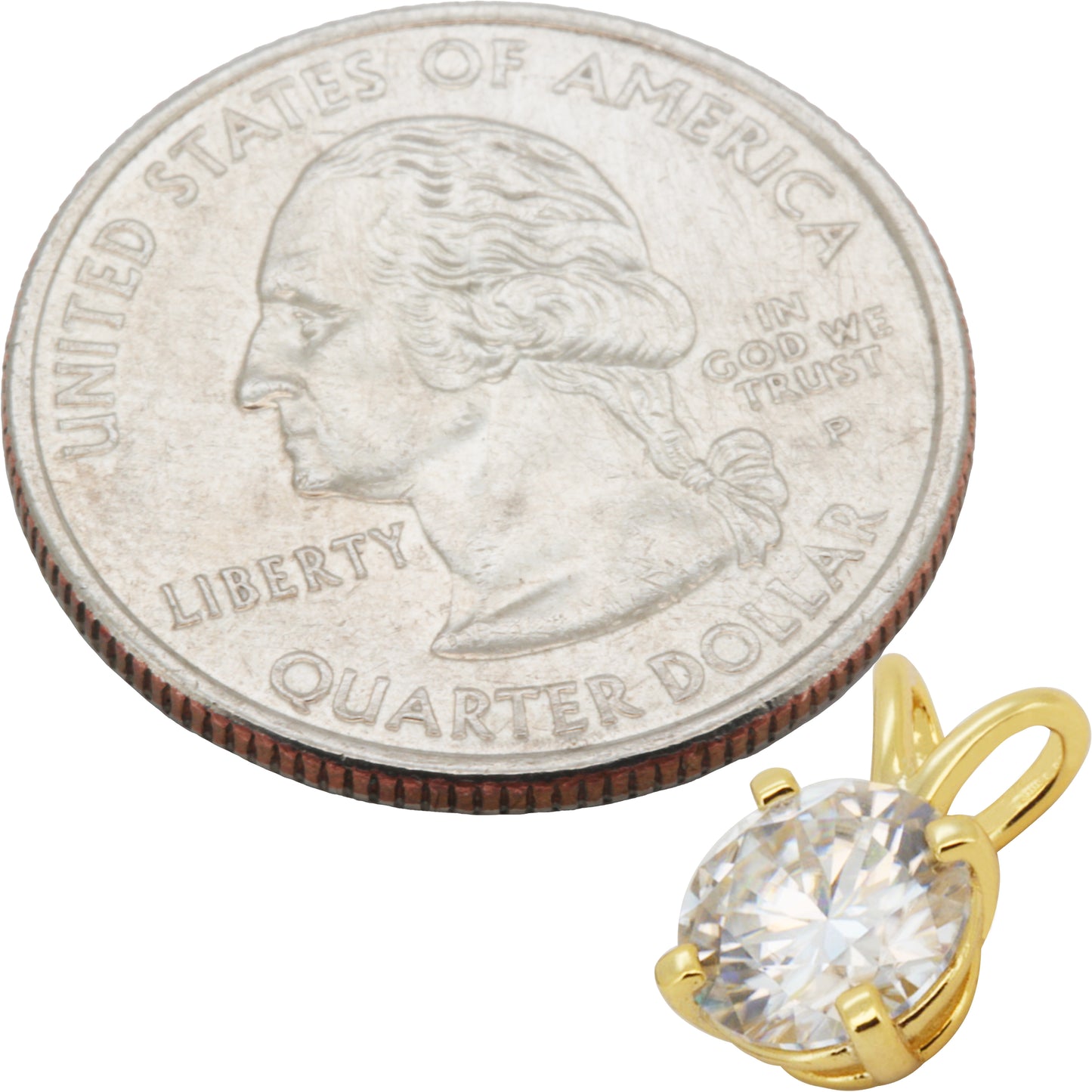 Moissanite Solitaire Pendant