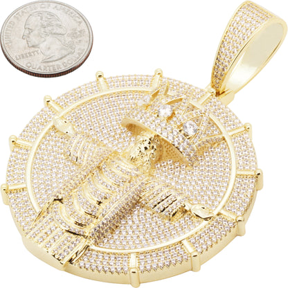 Cross Jesus Circle Pendant