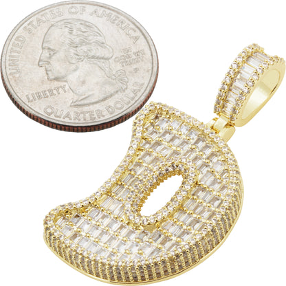 Bubble Letter D Pendant