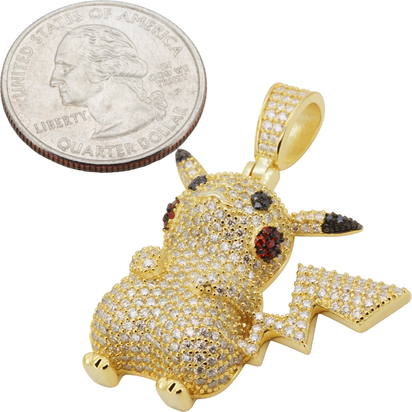 Moissanite Pokemon Pikachu Pendant
