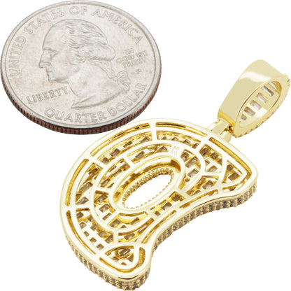 Bubble Letter D Pendant