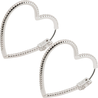 2mm x 36mm Heart Hoops