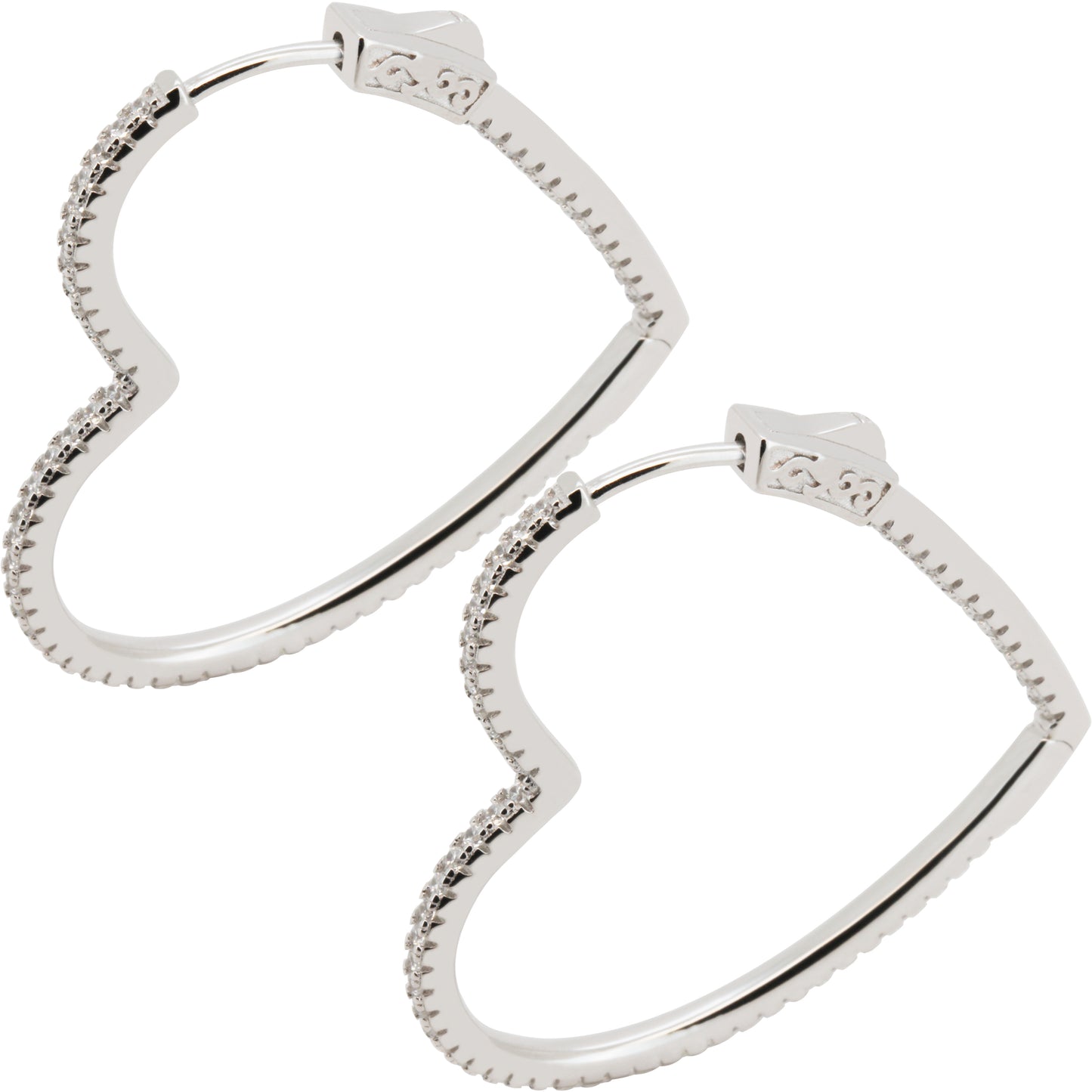 2mm x 36mm Heart Hoops