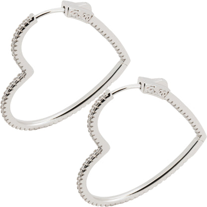 2mm x 36mm Heart Hoops