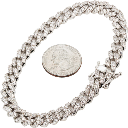 8mm Cuban Link Bracelet 8"