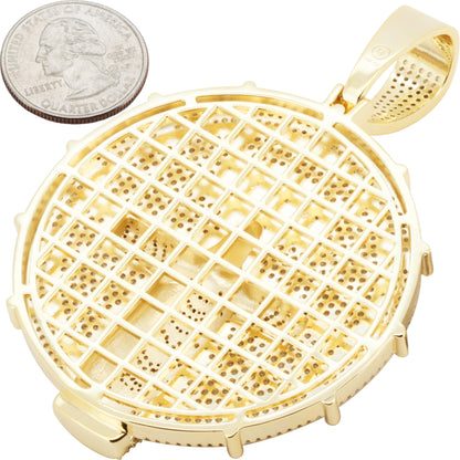 Cross Jesus Circle Pendant