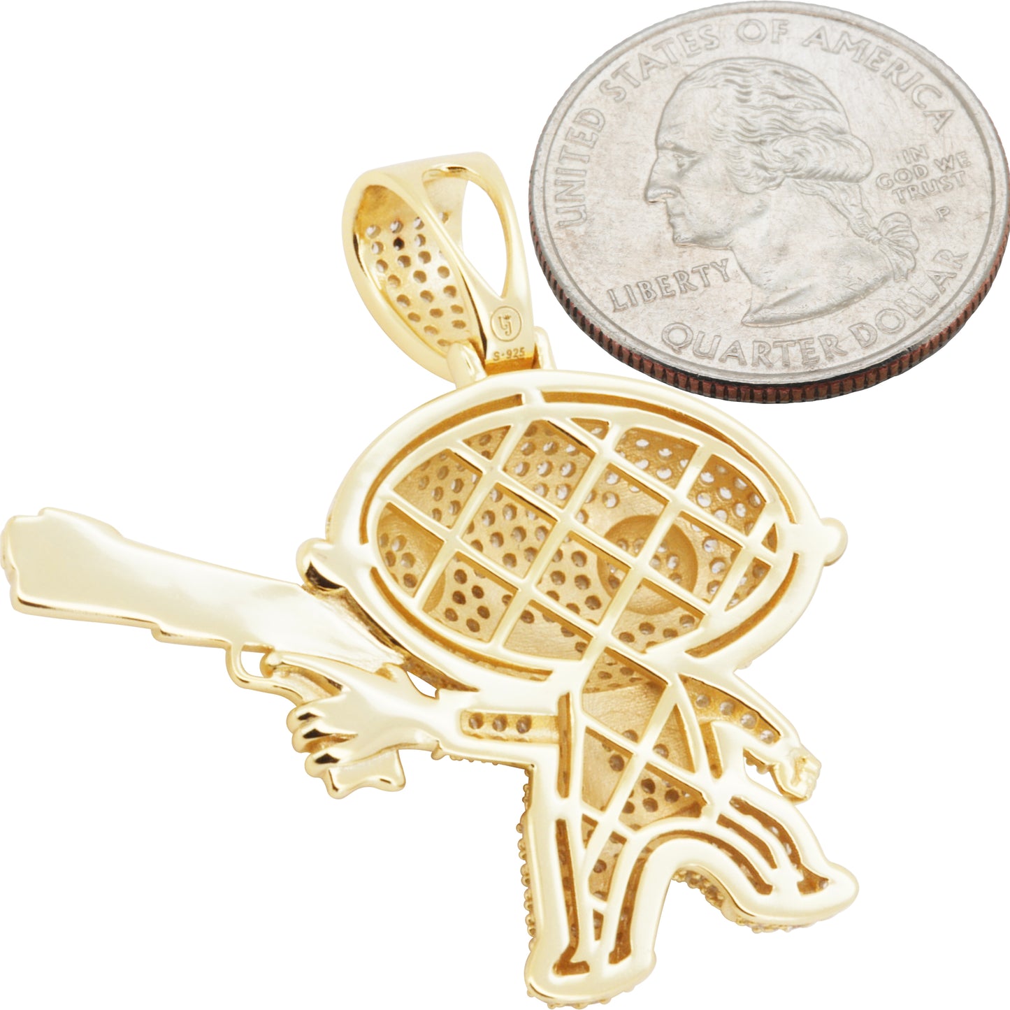 Family Guy Stewie Holding Gun Pendant