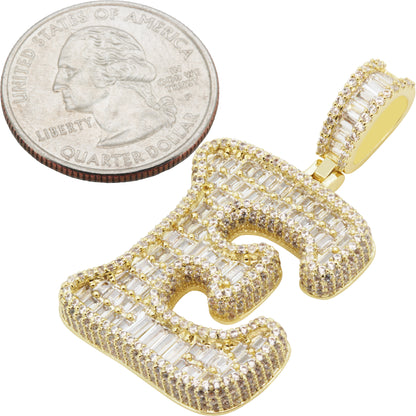 Bubble Letter E Pendant