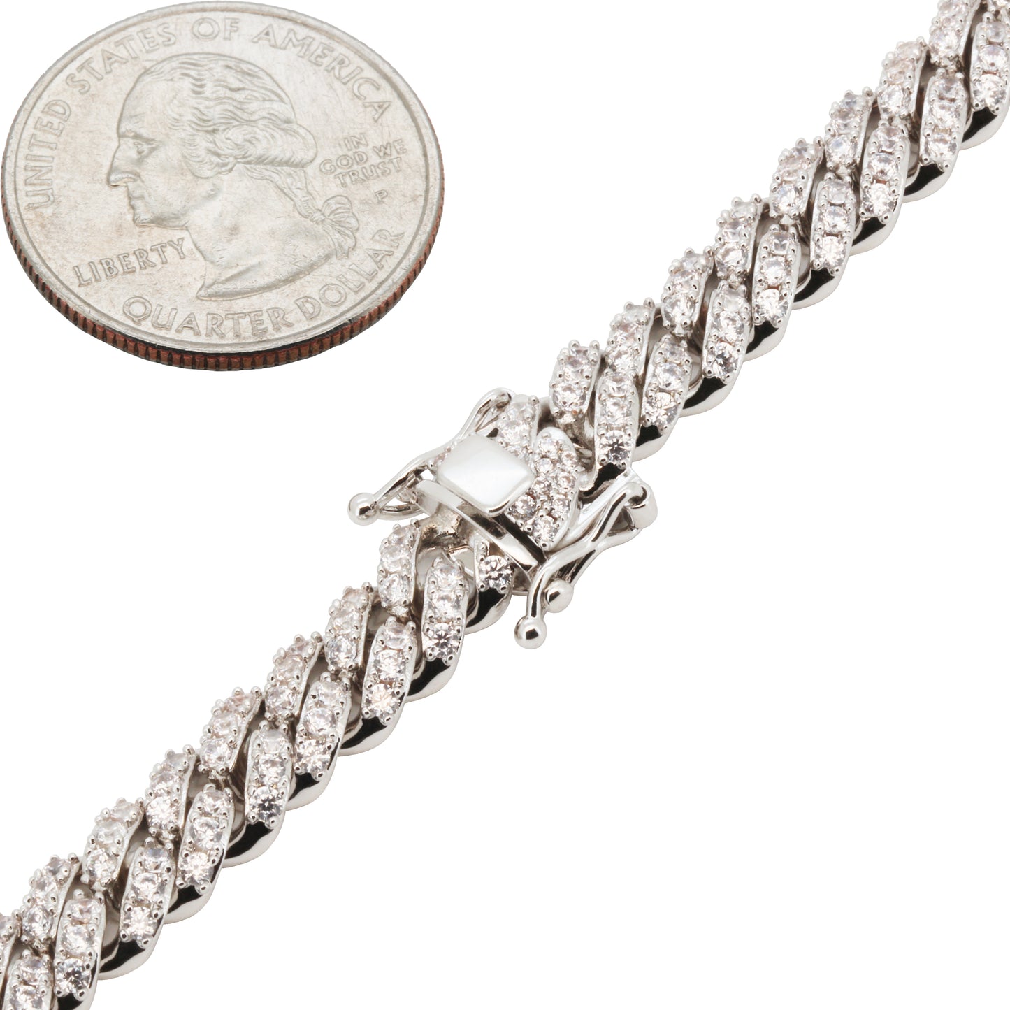 8mm Cuban Link Bracelet 8"