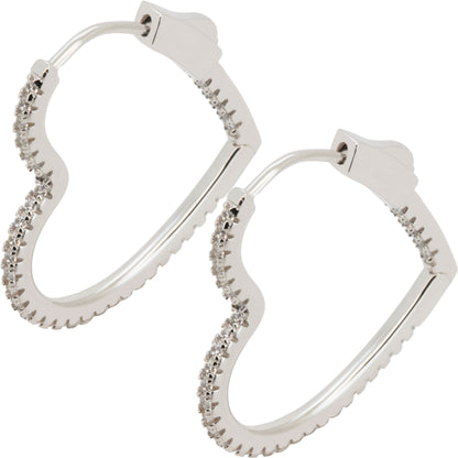 2mm x 26mm Heart Hoops