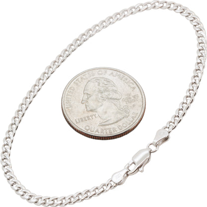 3mm Cuban Link Bracelet 7.5"