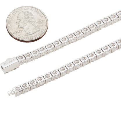 4mm Moissanite Tennis Chain 22"