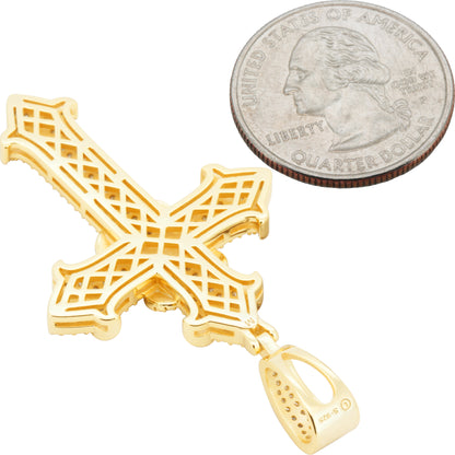 Moissanite Cross Pendant