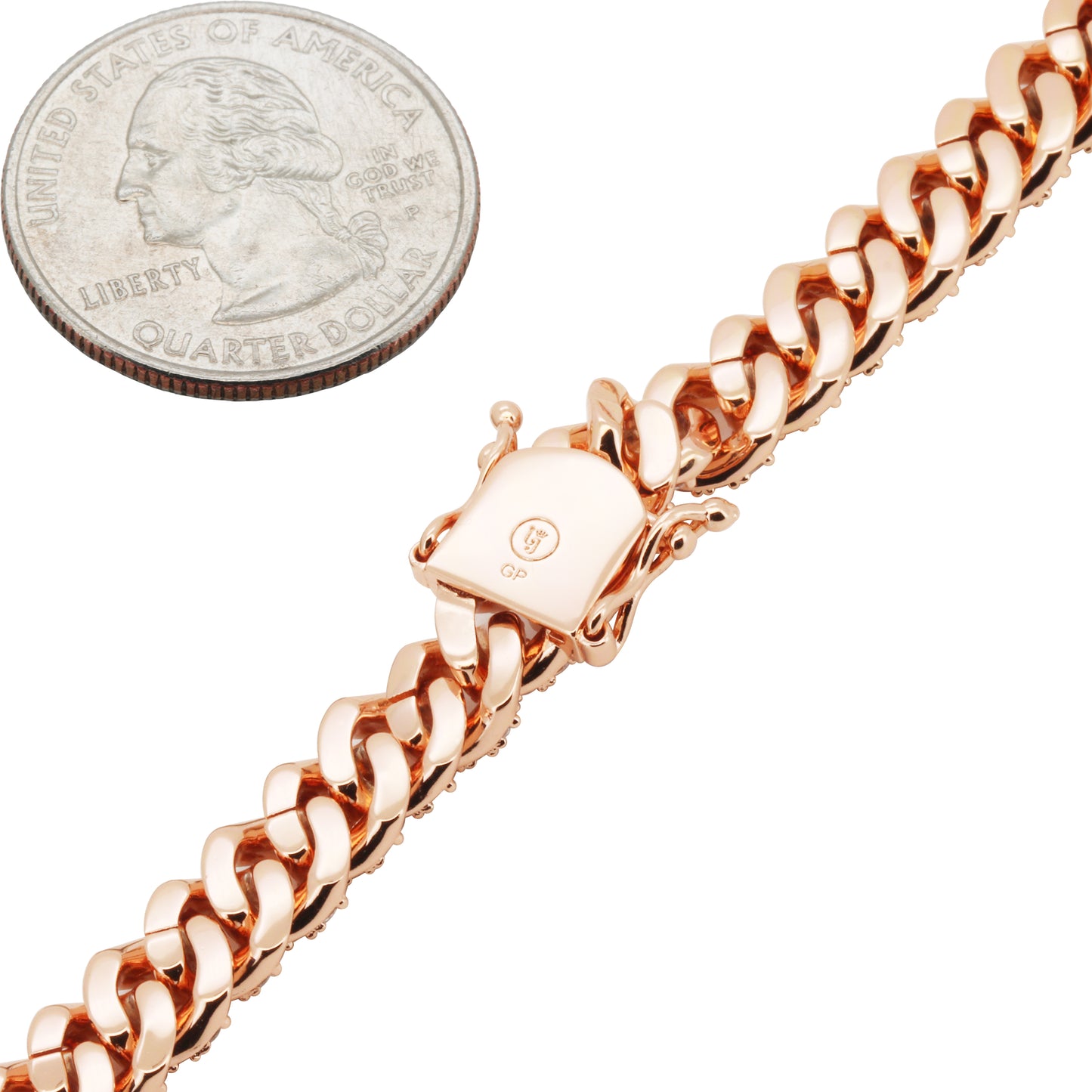 8mm Cuban Link Chain 24"