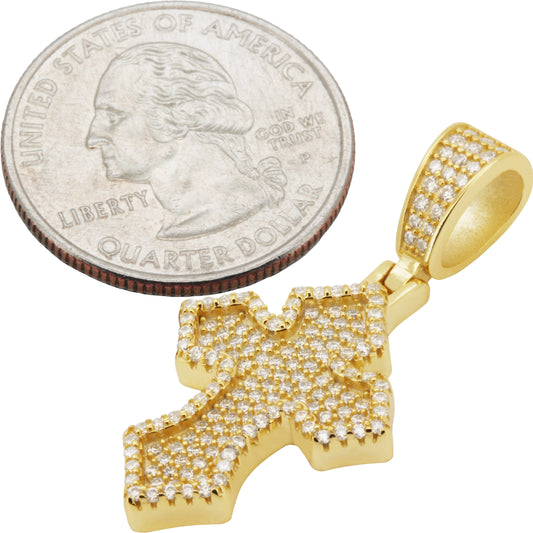 Moissanite Cross Pendant