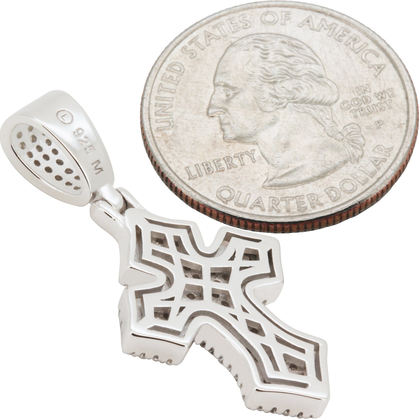 Moissanite Cross Pendant
