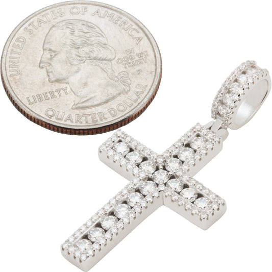 Moissanite Cross Pendant