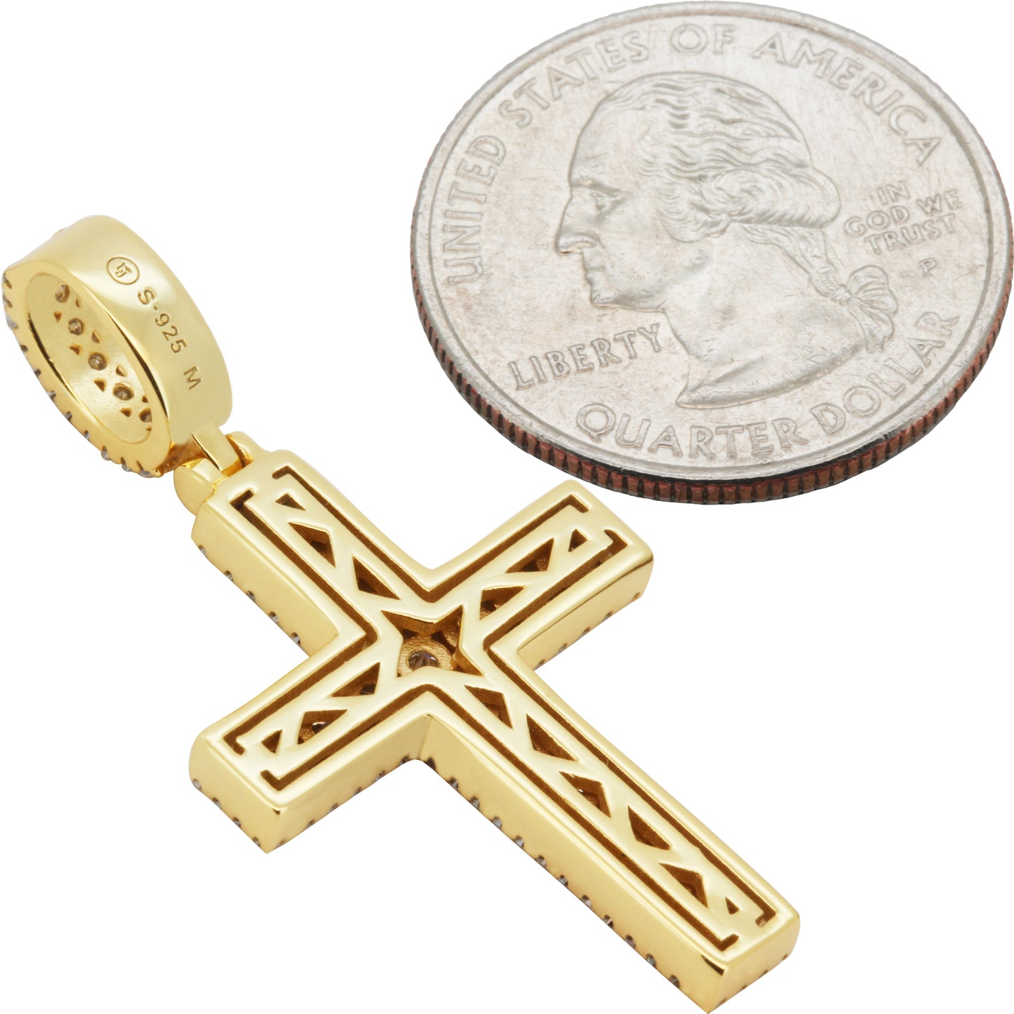 Moissanite Cross Pendant
