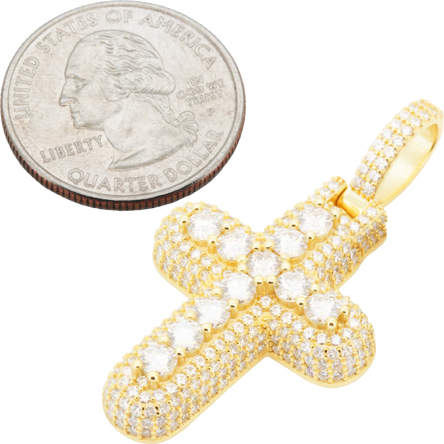 4.82ctw Moissanite Cross Pendant