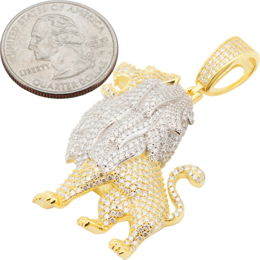 Moissanite Lion Pendant