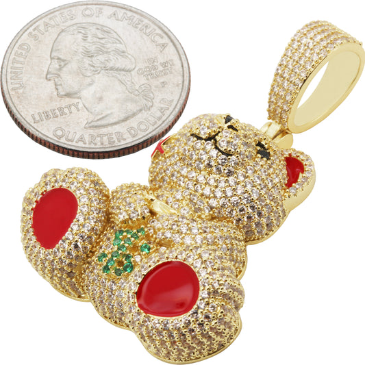 Teddy Bear Money Bag Pendant