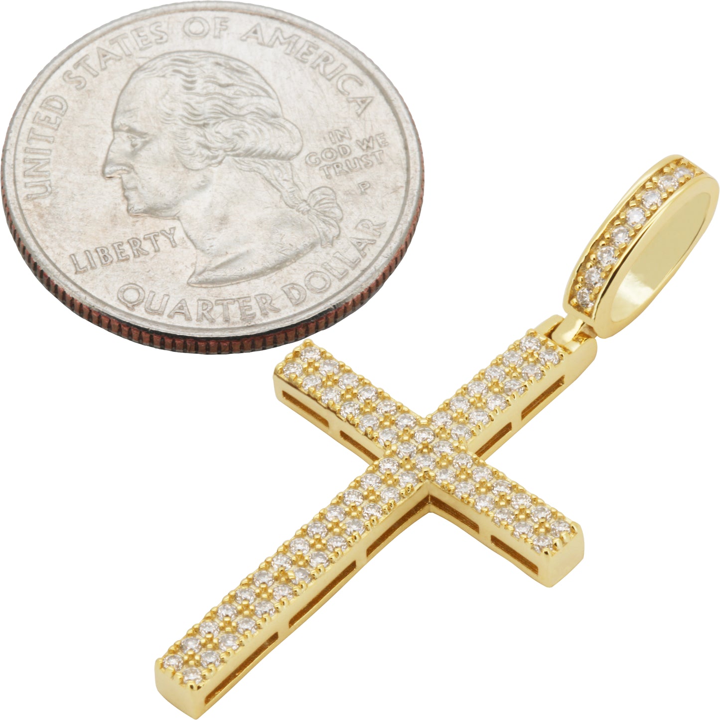 Moissanite Cross Pendant