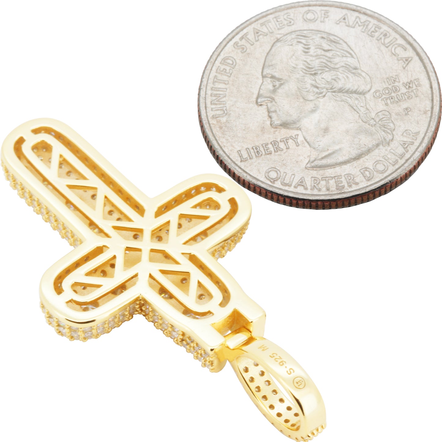 4.82ctw Moissanite Cross Pendant