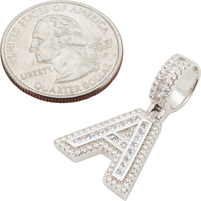 Block Letter A Pendant