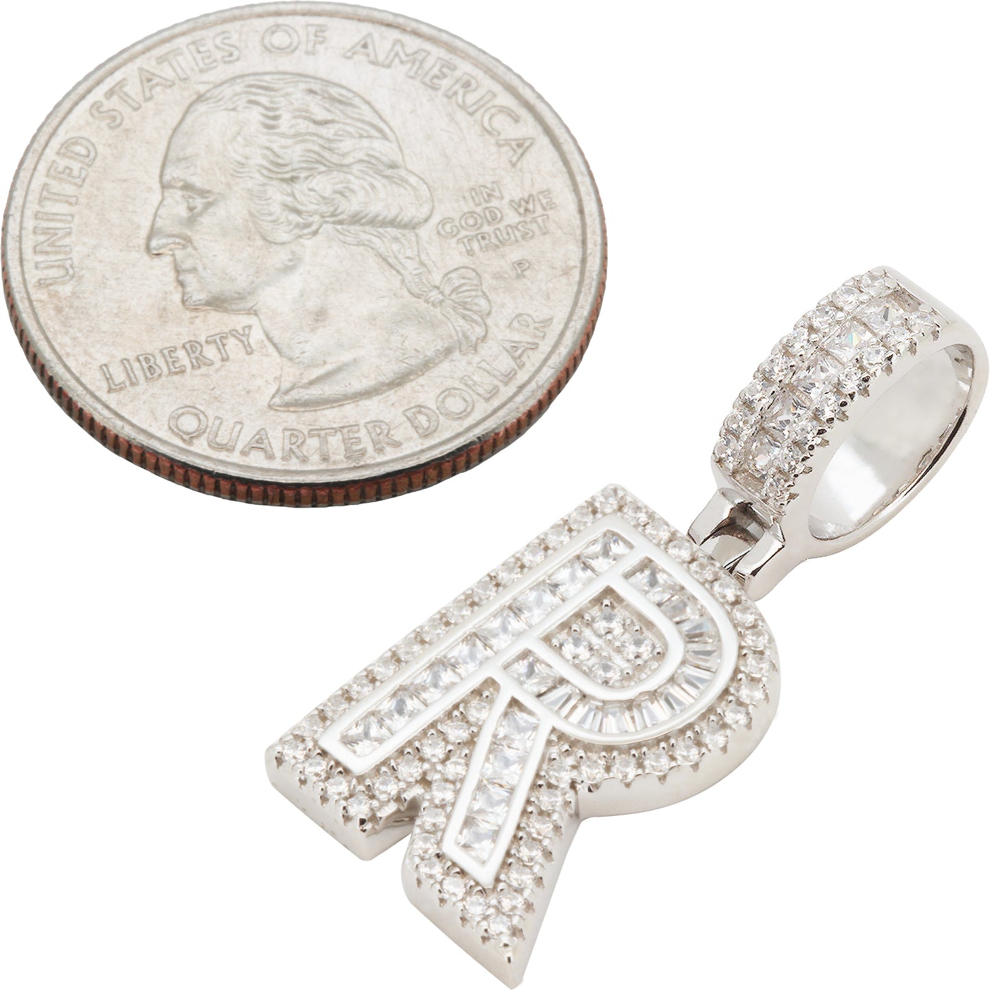 Block Letter R Pendant
