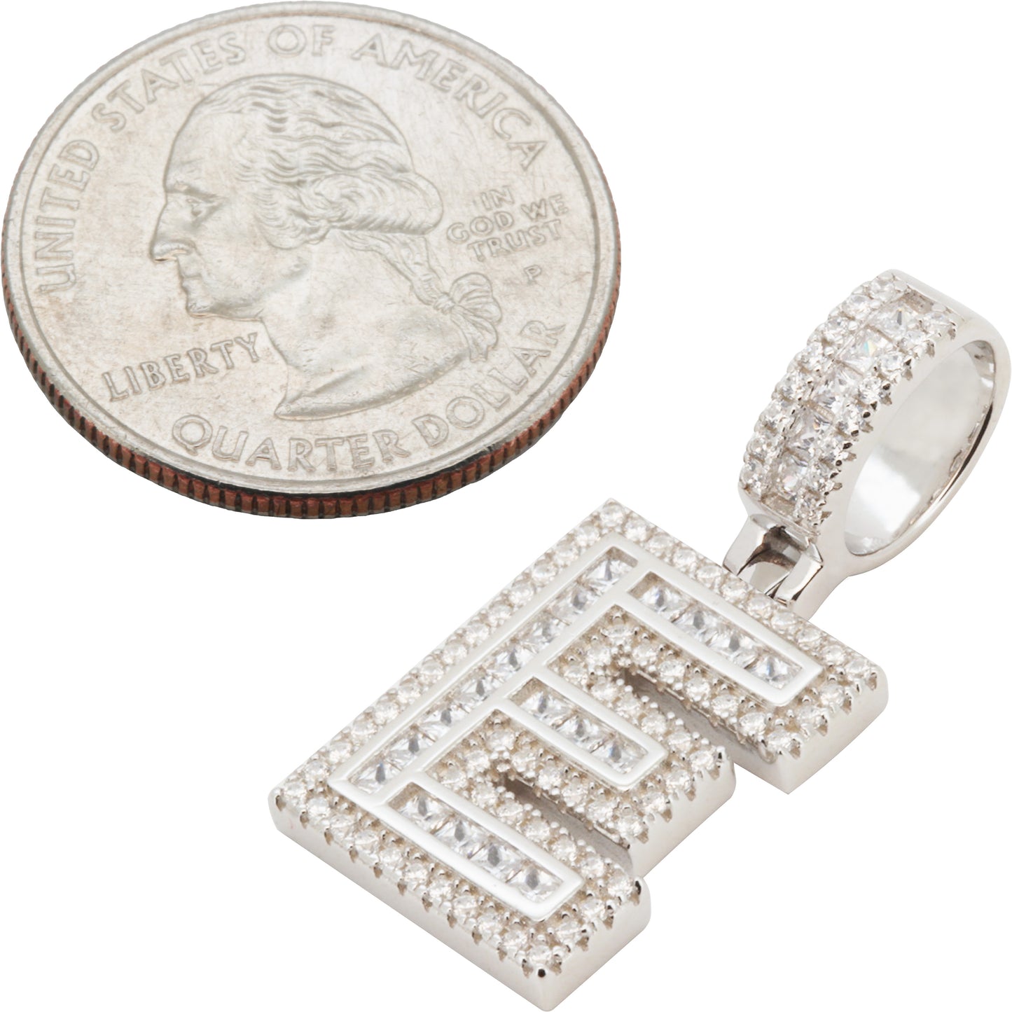 Block Letter E Pendant
