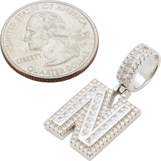 Block Letter N Pendant