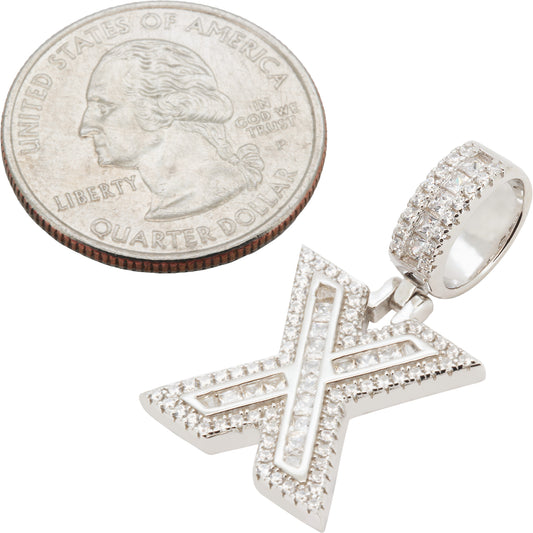 Block Letter X Pendant