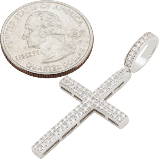 0.62ctw Moissanite Cross Pendant