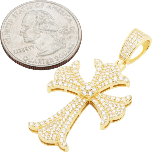 Moissanite Cross Pendant