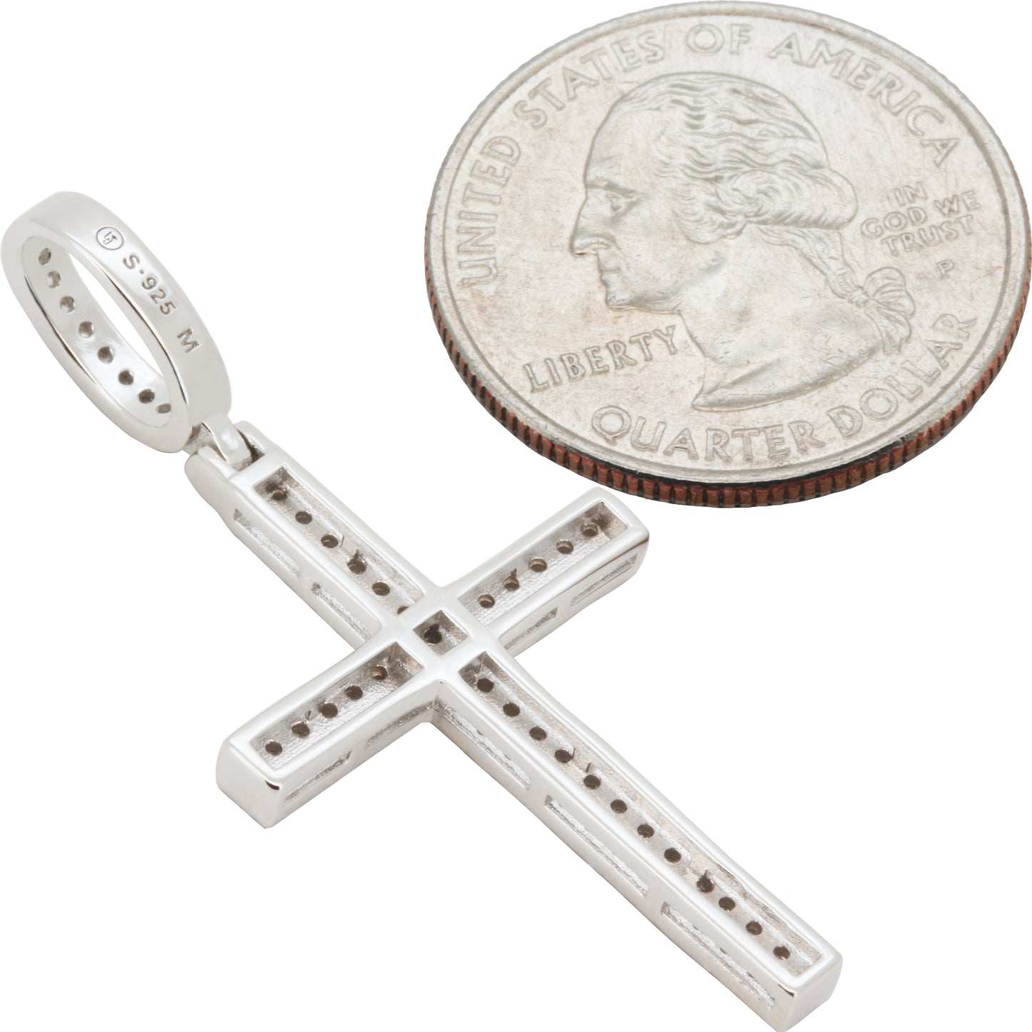 0.62ctw Moissanite Cross Pendant