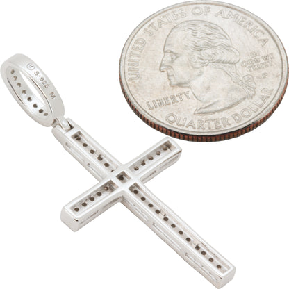 0.62ctw Moissanite Cross Pendant