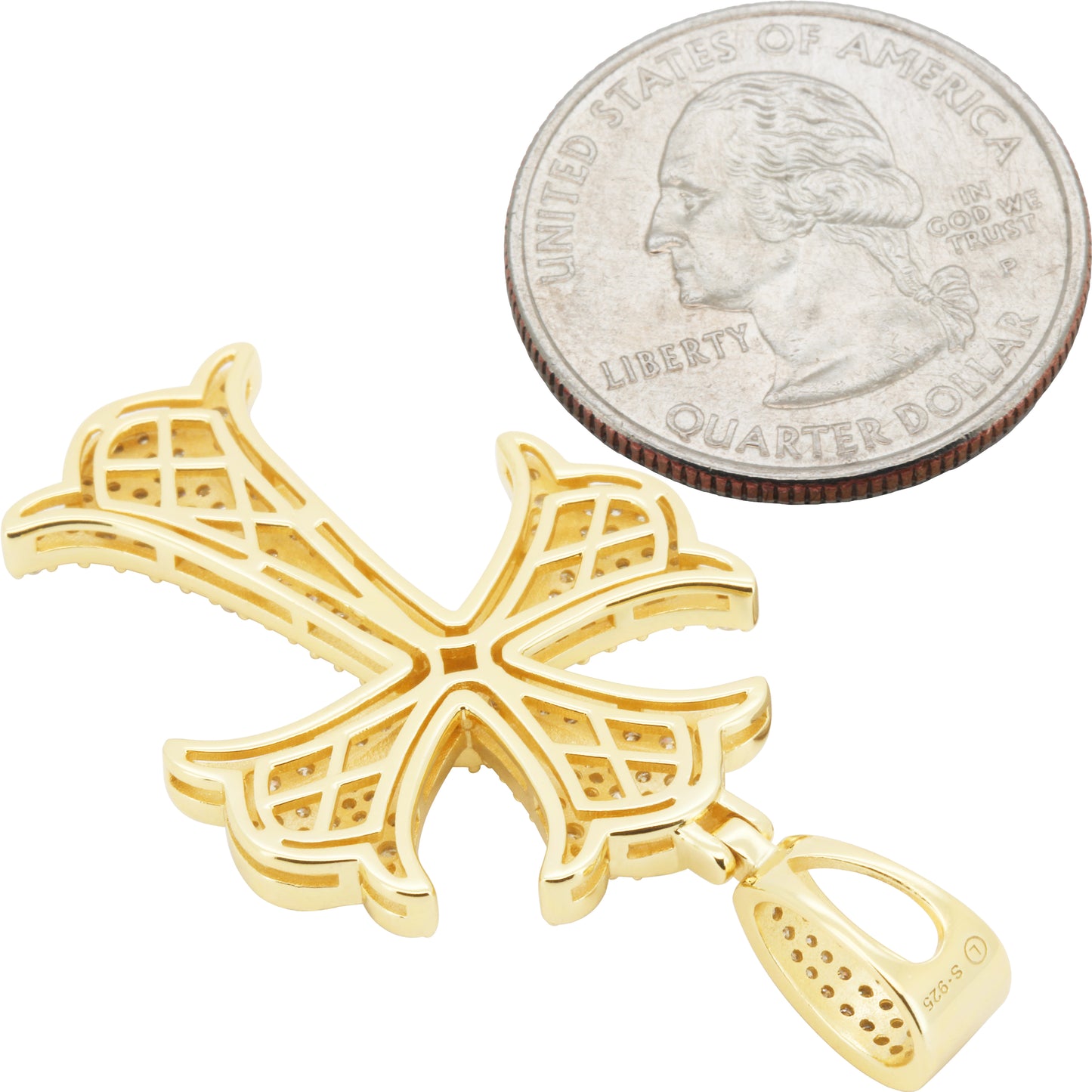 Moissanite Cross Pendant