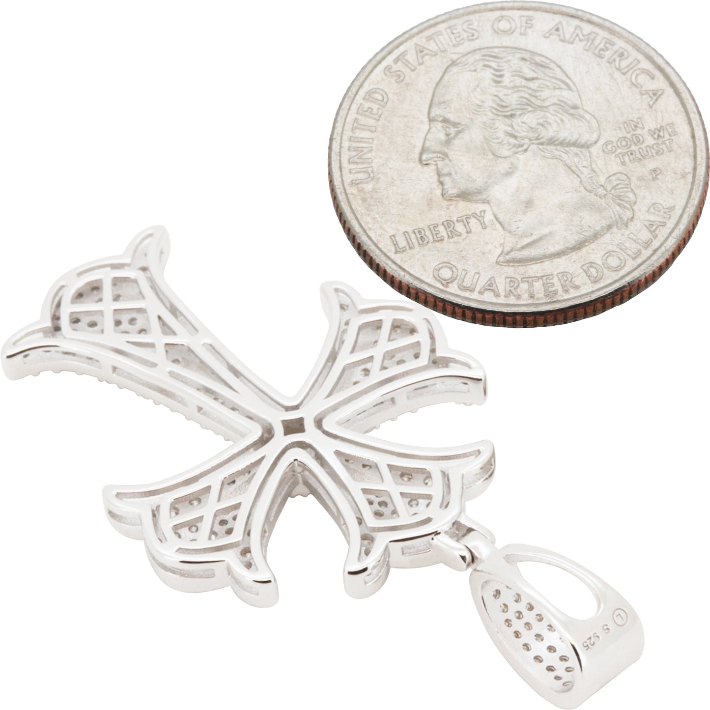 Moissanite Cross Pendant